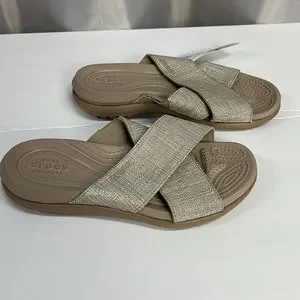 CROCS | Shoes | Crocscapri Shimmer Xband Sandal 645 | Poshmark